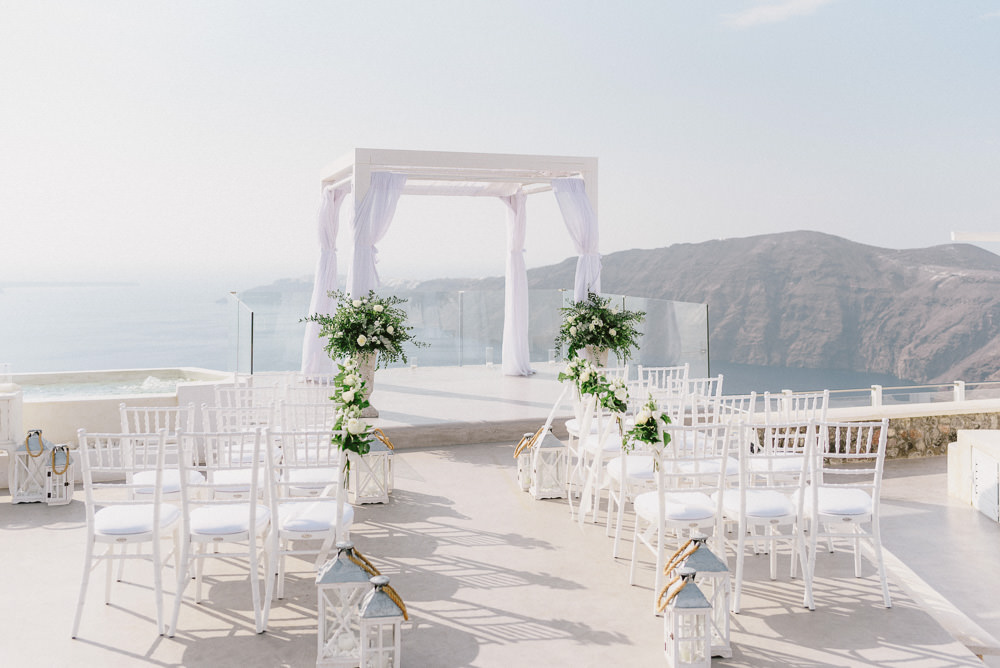 Wedding venue in Santorini