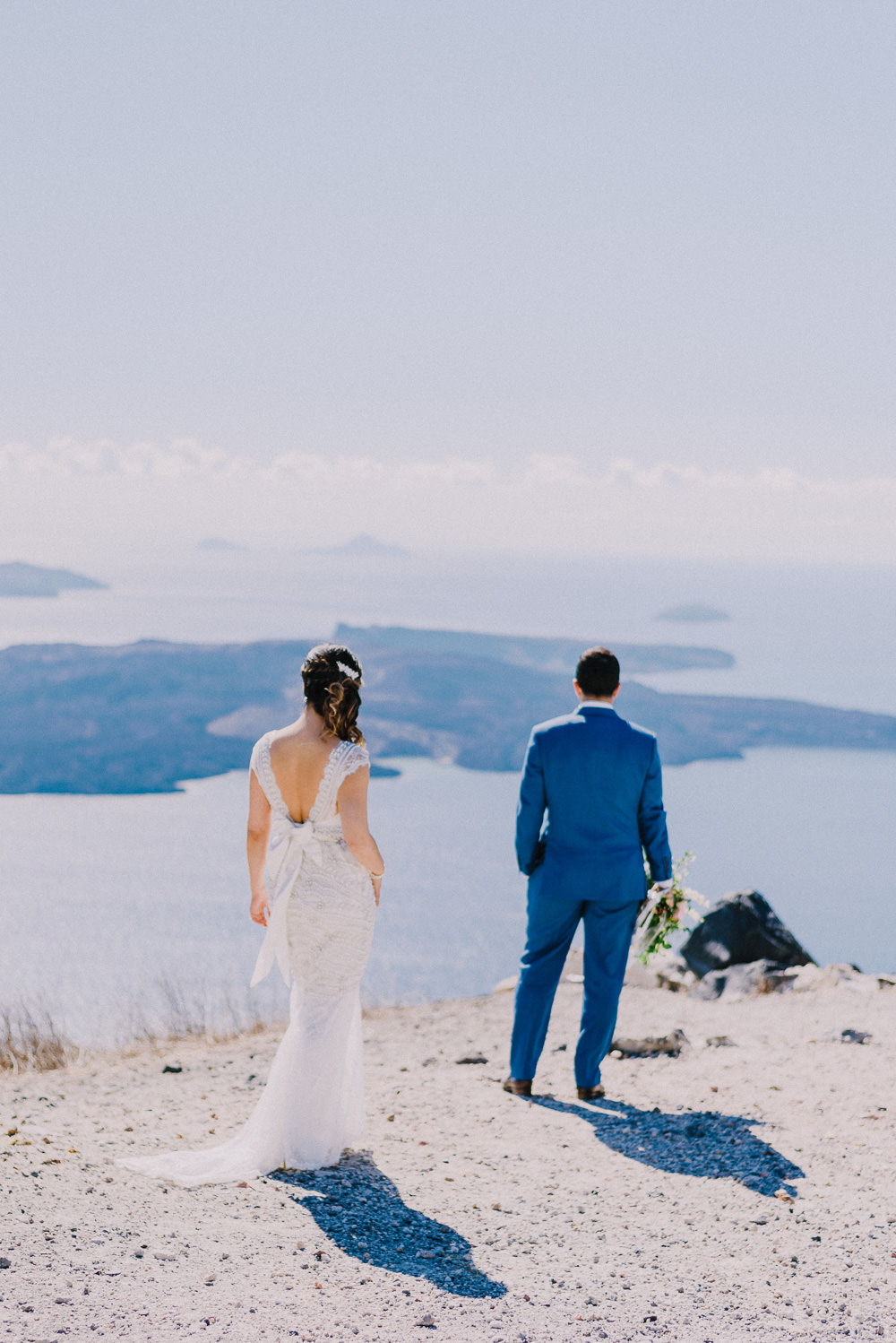 Santorini Small Intimate Wedding Photo shoot