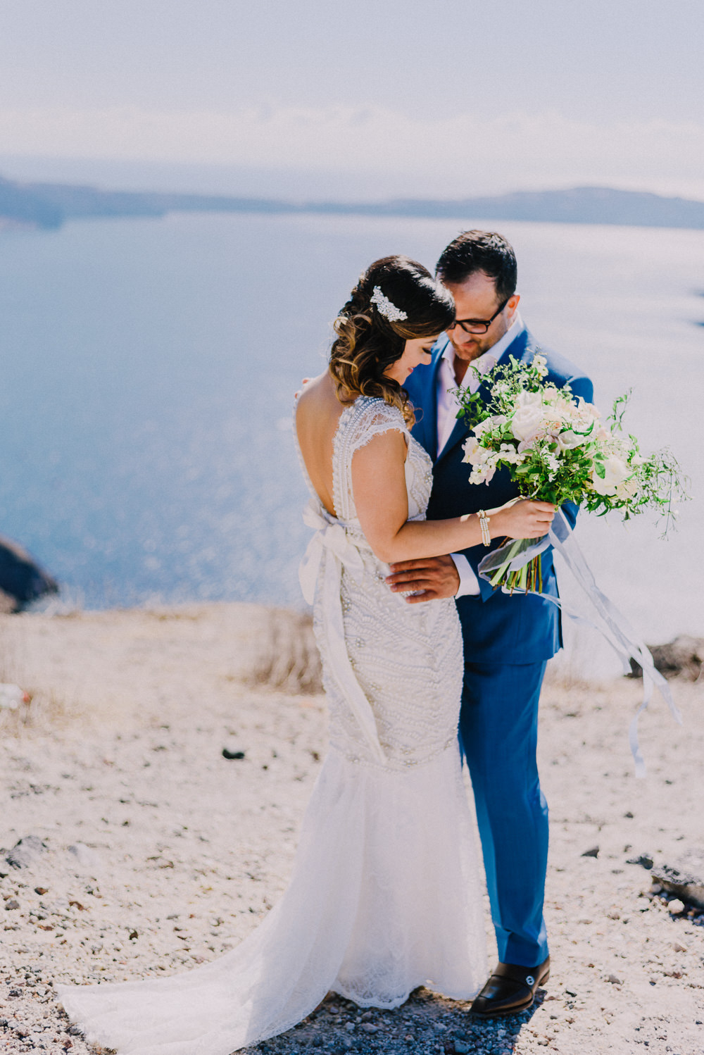 Santorini Small Intimate Wedding Photo shoot
