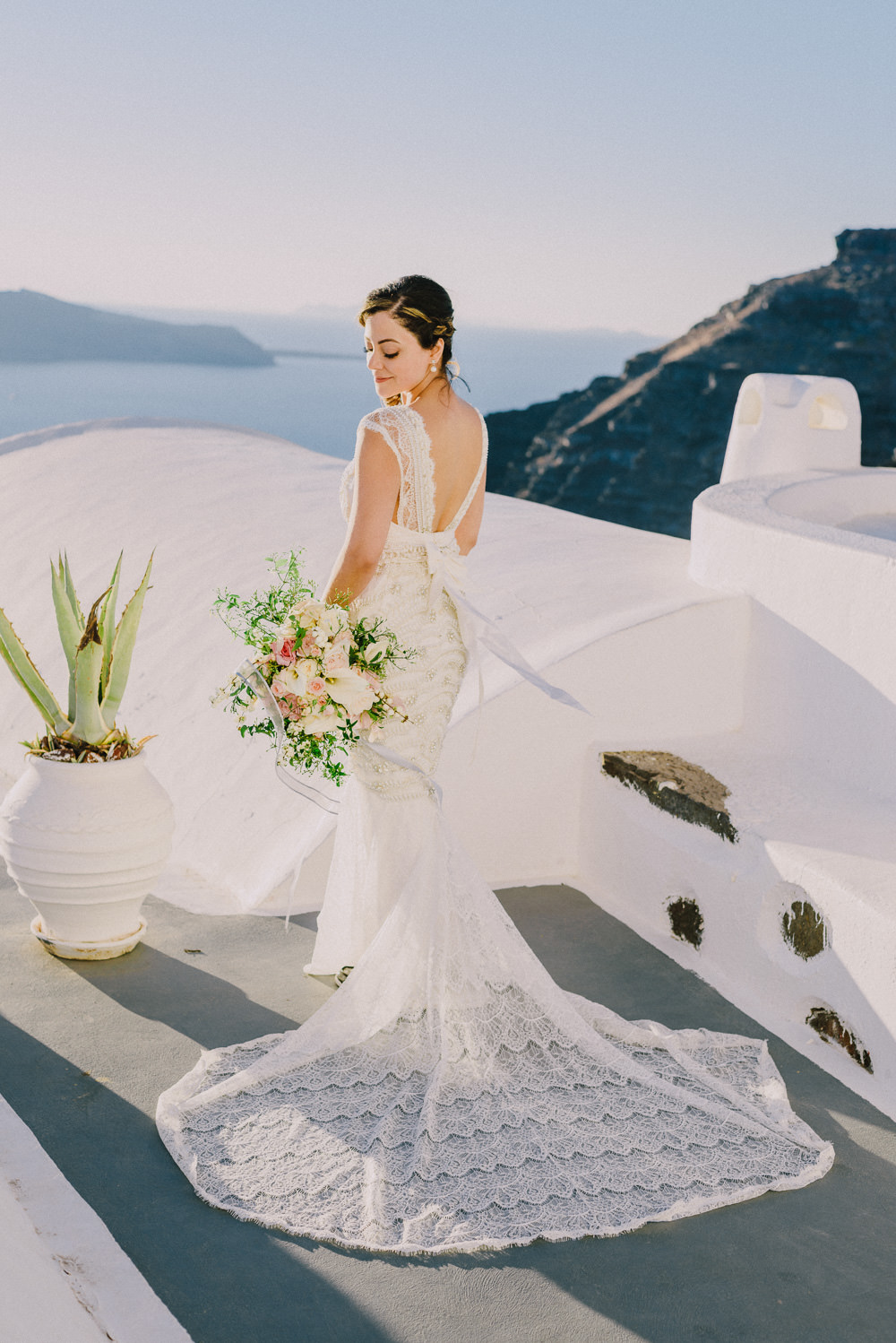 Santorini Small Intimate Wedding Bridal