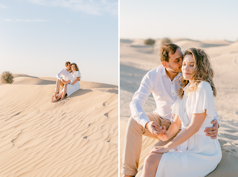 desert sand dune engagement shoot