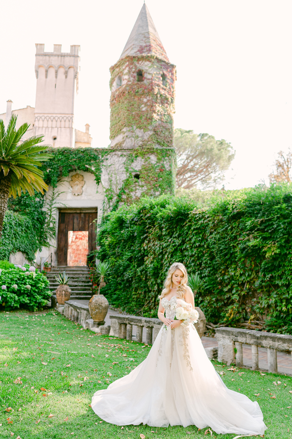 Galia Lahav wedding dress bridal gown Villa Cimbrone